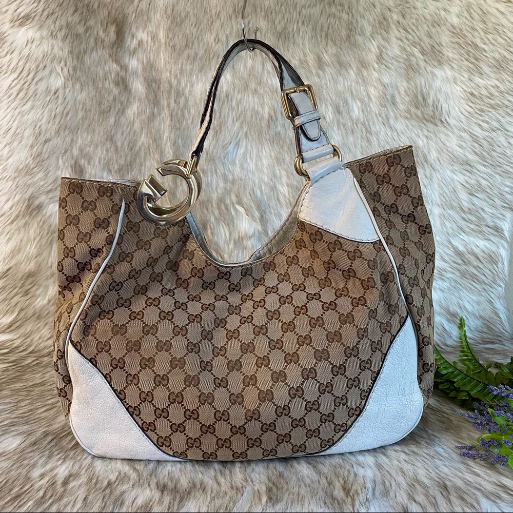 Gucci GG Logo Canvas Shoulder Bag - Picture 3 of 14